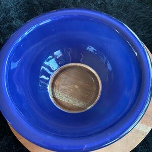 Pyrex 322 1 Liter Blue Clear Bottom Mixing Bowl